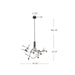 Kuzco Lighting - CH97139-BK - LED Chandelier - Moto - Black