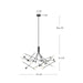 Kuzco Lighting - CH97358-BK - LED Chandelier - Moto - Black