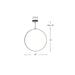 Kuzco Lighting - PD82536-BK - LED Pendant - Cirque - Black