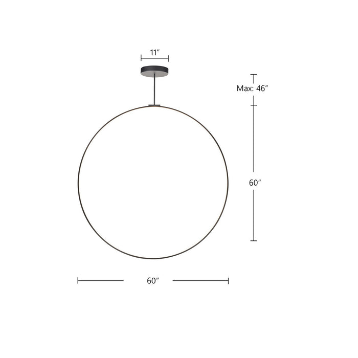 Kuzco Lighting - PD82560-BK - LED Pendant - Cirque - Black