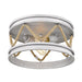 Golden - 1048-FM GDW - Two Light Flush Mount - Chatham - Gray Driftwood