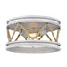 Golden - 1048-FM GDW - Two Light Flush Mount - Chatham - Gray Driftwood