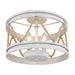 Golden - 1048-SF GDW - Three Light Semi-Flush Mount - Chatham - Gray Driftwood