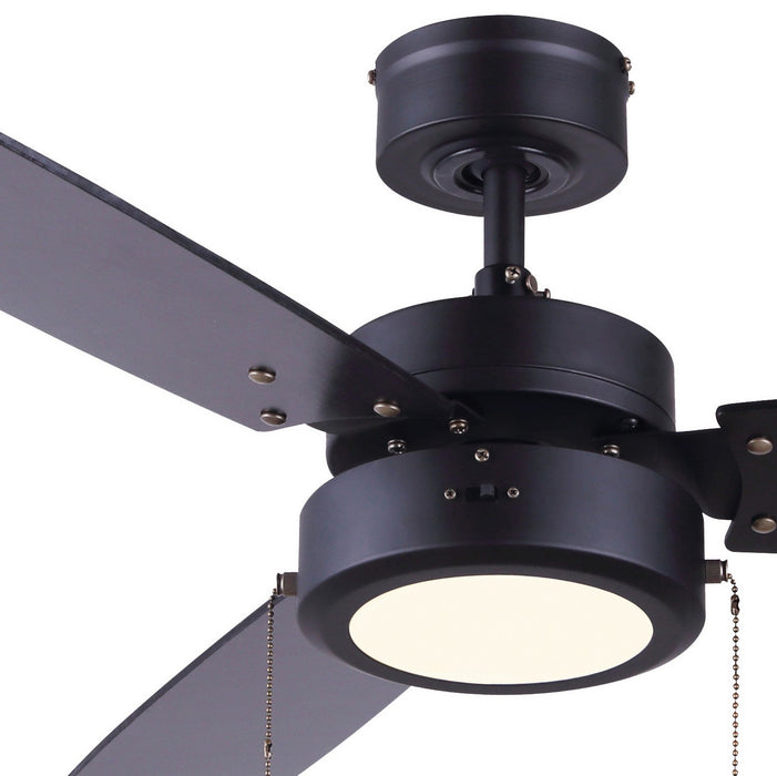 Canarm - CF42WAL3BK - 42 Inch Ceiling Fan - Wallis - Matte Black
