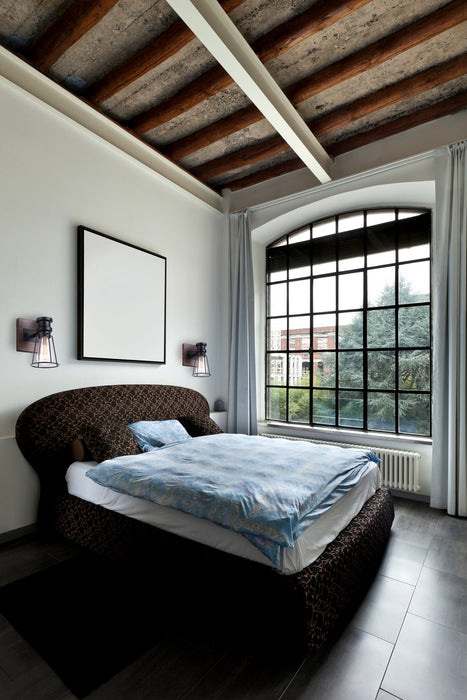 Canarm - IVL752A01BKW - One Light Vanity - Blake - Black/Faux Wood