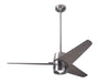 Modern Fan Co - VEL-BN-48-GY-NL-CC - 48 Inch Ceiling Fan - Velo DC - Bright Nickel
