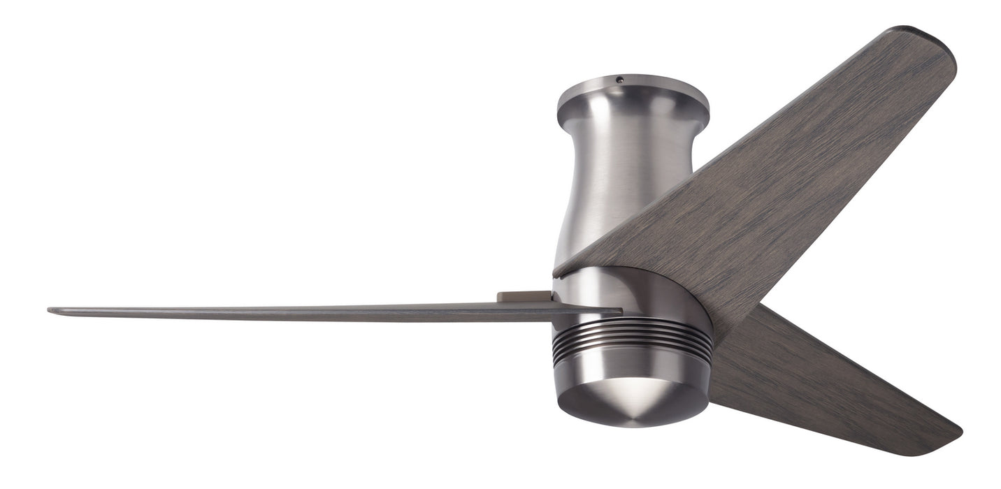 Modern Fan Co - VEL-FM-BN-48-GY-NL-WC - 48 Inch Ceiling Fan - Velo Flush DC - Bright Nickel