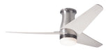 Modern Fan Co - VEL-FM-BN-48-WW-853-WC - 48 Inch Ceiling Fan - Velo Flush DC - Bright Nickel