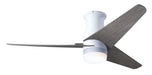 Modern Fan Co - VEL-FM-GW-48-GY-853-RC - 48 Inch Ceiling Fan - Velo Flush DC - Gloss White