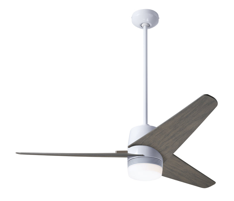 Modern Fan Co - VEL-GW-48-GY-853-CC - 48 Inch Ceiling Fan - Velo DC - Gloss White