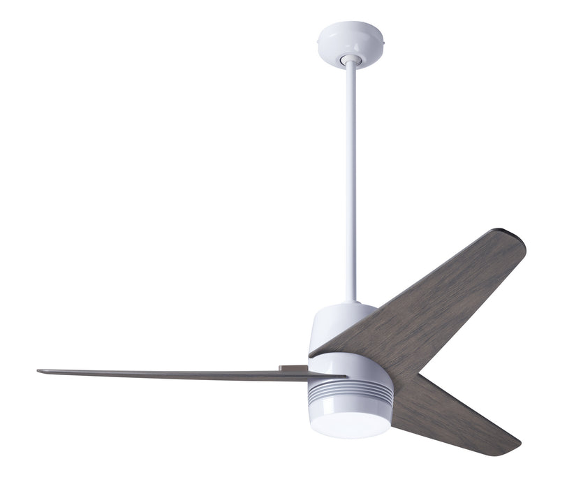 Modern Fan Co - VEL-GW-48-GY-NL-RC - 48 Inch Ceiling Fan - Velo DC - Gloss White