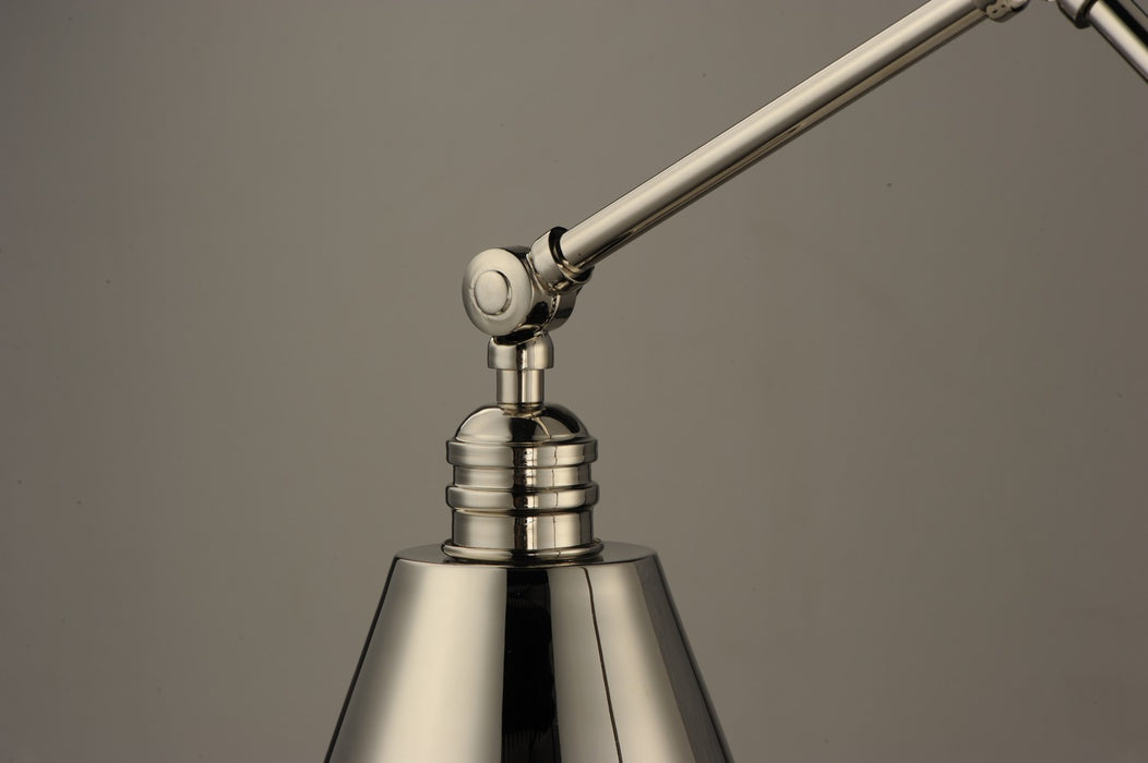 Maxim - 12222PN - One Light Wall Sconce - Library - Polished Nickel