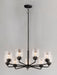 Maxim - 12268CDBK - Eight Light Chandelier - Acadia - Black