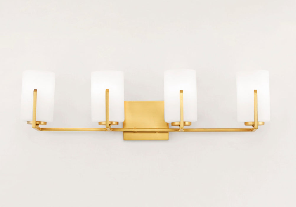 Maxim - 21284SWSBR - Four Light Bath Vanity - Dart - Satin Brass