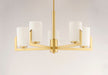 Maxim - 21286SWSBR - Five Light Chandelier - Dart - Satin Brass
