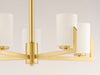 Maxim - 21286SWSBR - Five Light Chandelier - Dart - Satin Brass