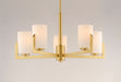 Maxim - 21286SWSBR - Five Light Chandelier - Dart - Satin Brass