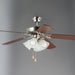 Maxim - 89907FTSNWP - 52 Inch Ceiling Fan - Basic-Max - Satin Nickel / Walnut / Pecan