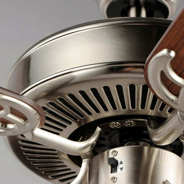 Maxim - 89907FTSNWP - 52 Inch Ceiling Fan - Basic-Max - Satin Nickel / Walnut / Pecan