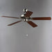 Maxim - 89907FTSNWP - 52 Inch Ceiling Fan - Basic-Max - Satin Nickel / Walnut / Pecan