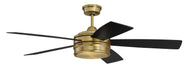 Craftmade - BRX52SB5 - 52"Ceiling Fan - Braxton - Satin Brass