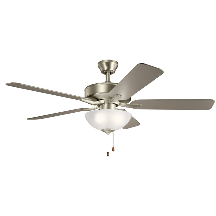 Kichler - 330017NI - 52 Inch Ceiling Fan - Basics Pro Select - Brushed Nickel