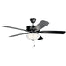 Kichler - 330017SBK - 52 Inch Ceiling Fan - Basics Pro Select - Satin Black