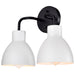 Nuvo Lighting - 60-6785 - Two Light Vanity - Sloan - Matte Black / Matte White