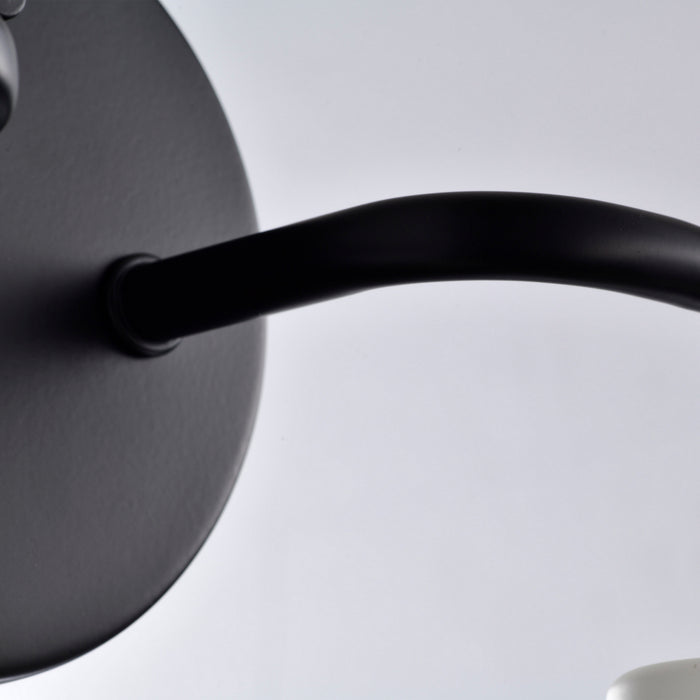 Nuvo Lighting - 60-6785 - Two Light Vanity - Sloan - Matte Black / Matte White