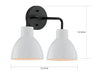 Nuvo Lighting - 60-6785 - Two Light Vanity - Sloan - Matte Black / Matte White