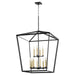 Quorum - 6809-12-69 - 12 Light Entry Pendant - Manor - Textured Black