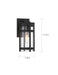 Nuvo Lighting - 60-6571 - One Light Outdoor Wall Lantern - Tofino - Textured Black