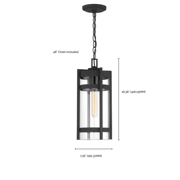 Nuvo Lighting - 60-6574 - One Light Hanging Lantern - Tofino - Textured Black