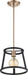Nuvo Lighting - 60-6641 - One Light Mini Pendant - Chassis - Copper Brushed Brass / Matte Black
