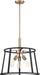 Nuvo Lighting - 60-6642 - Three Light Pendant - Chassis - Copper Brushed Brass / Matte Black