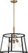 Nuvo Lighting - 60-6642 - Three Light Pendant - Chassis - Copper Brushed Brass / Matte Black