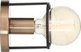 Nuvo Lighting - 60-6651 - One Light Wall Sconce - Chassis - Copper Brushed Brass / Matte Black