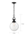 Nuvo Lighting - 60-6673 - One Light Pendant - Skyloft - Aged Bronze / Clear