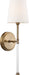 Nuvo Lighting - 60-6687 - One Light Wall Sconce - Olmstead - Burnished Brass / White