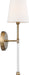 Nuvo Lighting - 60-6687 - One Light Wall Sconce - Olmstead - Burnished Brass / White