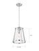 Nuvo Lighting - 60-6698 - One Light Pendant - Bruge - Polished Nickel / Clear Glass
