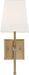 Nuvo Lighting - 60-6707 - One Light Vanity - Highline - Burnished Brass / White