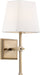 Nuvo Lighting - 60-6707 - One Light Vanity - Highline - Burnished Brass / White
