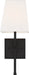 Nuvo Lighting - 60-6709 - One Light Vanity - Highline - Aged Bronze / White Fabric