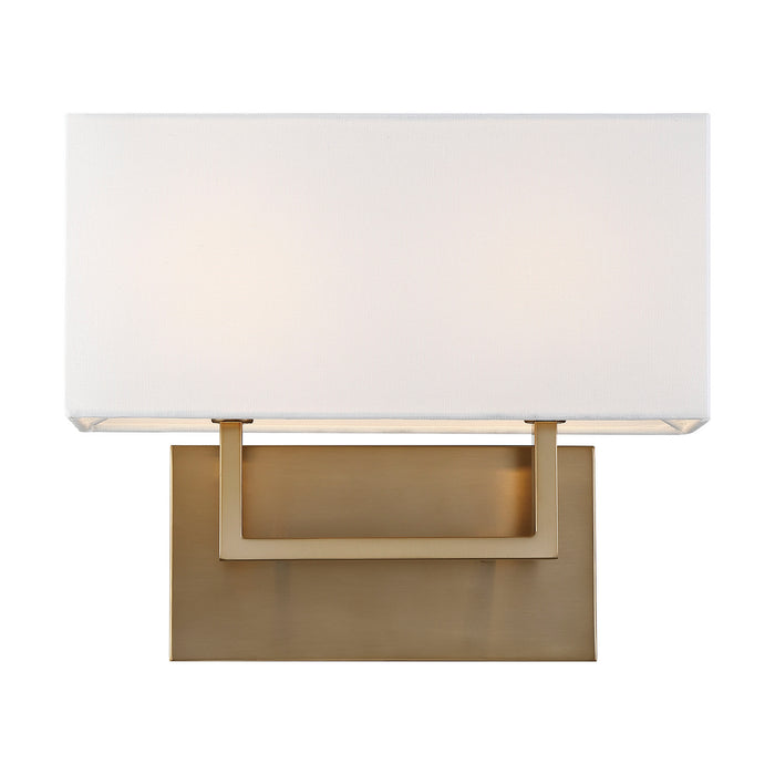 Nuvo Lighting - 60-6717 - Two Light Vanity - Tribeca - Burnished Brass / White