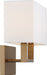 Nuvo Lighting - 60-6717 - Two Light Vanity - Tribeca - Burnished Brass / White