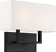 Nuvo Lighting - 60-6719 - Two Light Vanity - Tribeca - Aged Bronze / White Fabric