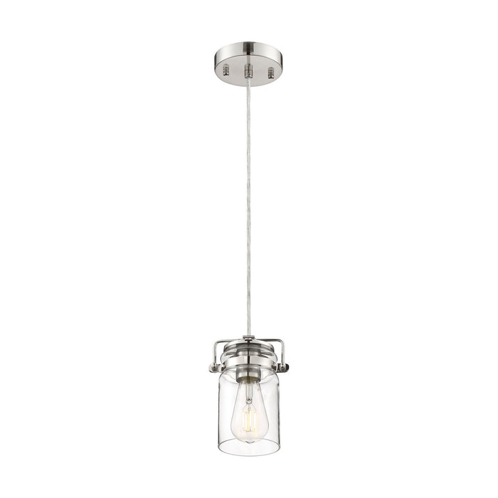 Nuvo Lighting - 60-6734 - One Light Mini Pendant - Antebellum - Polished Nickel / Clear Glass