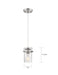 Nuvo Lighting - 60-6734 - One Light Mini Pendant - Antebellum - Polished Nickel / Clear Glass