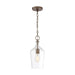 Nuvo Lighting - 60-6748 - One Light Pendant - Hartley - Antique Copper / Clear Glass
